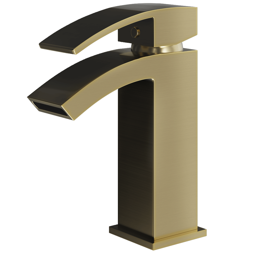 Ellsi Kinlin Mono Basin Mixer Tap - Brushed Brass, PDT-000366 Ellsi