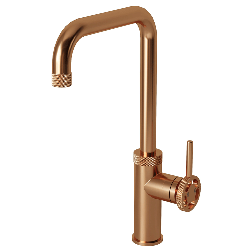 Ellsi Labor Single Lever Kitchen Sink Mixer Tap with Swivel Spout - Brushed Copper, PDT-000416 Ellsi