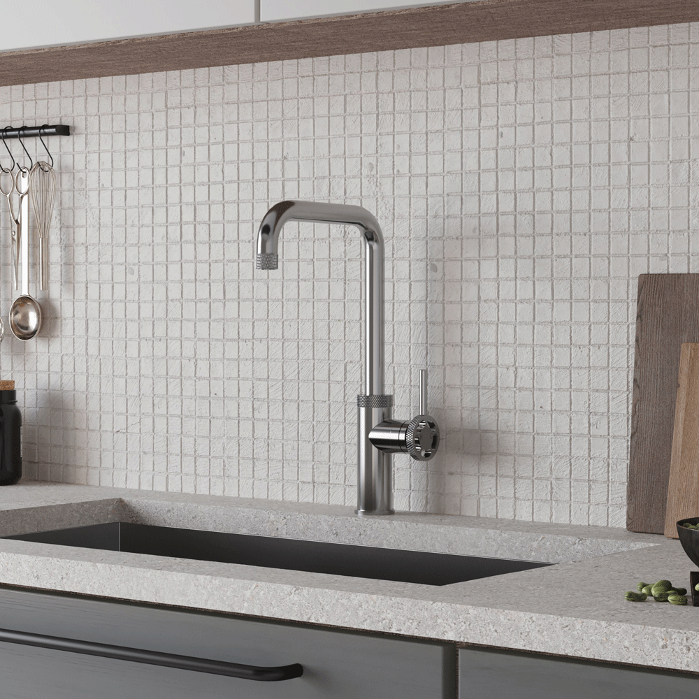 Ellsi Labor Single Lever Kitchen Sink Mixer Tap with Swivel Spout - Chrome, PDT-000417 Ellsi