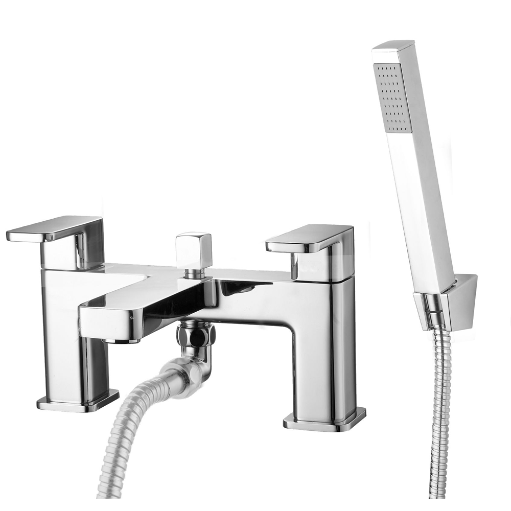 Ellsi Lanza Bath Shower Mixer Tap with Shower Handset and Holder - Chrome, PDT-000325 Ellsi