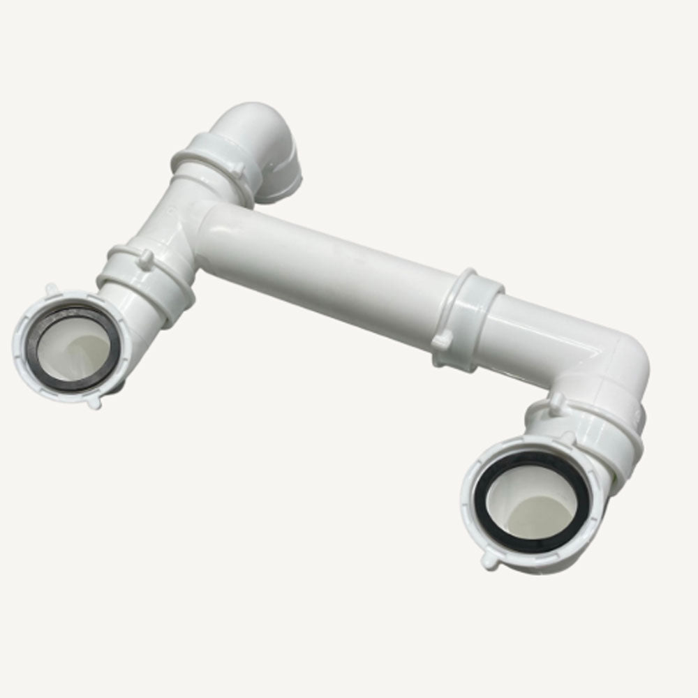 Ellsi Plumbing Kit for 2.0 Bowl Kitchen Sink - White, PDT-000548 Ellsi