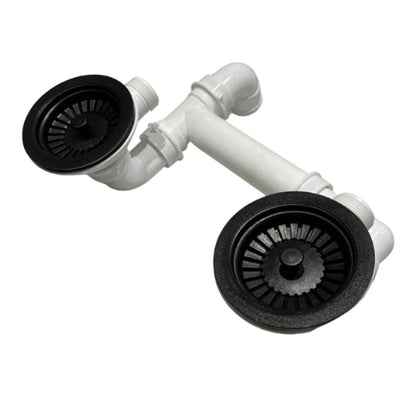 Ellsi Plumbing Kit for 2.0 Bowl Kitchen Sink - White, PDT-000548 Ellsi