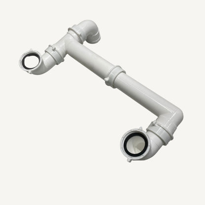 Ellsi Plumbing Kit for 2.0 Bowl Kitchen Sink - White, PDT-000548 Ellsi
