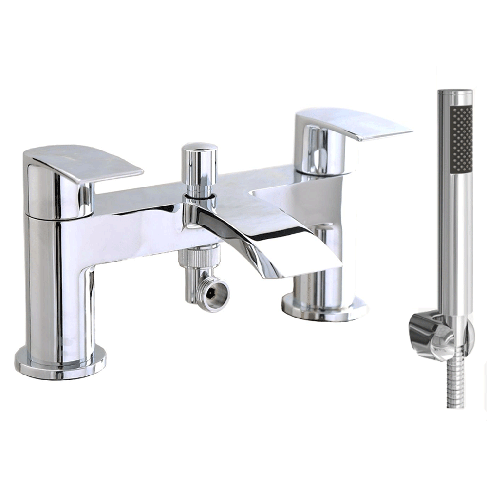 Ellsi Spear Bath Shower Mixer Tap with Shower Handset and Holder - Chrome, PDT-000347 Ellsi