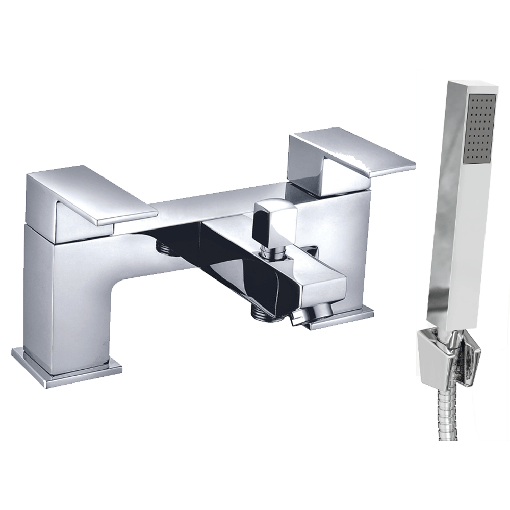 Ellsi Veal Bath Shower Mixer Tap with Shower Handset and Holder - Chrome, PDT-000341 Ellsi