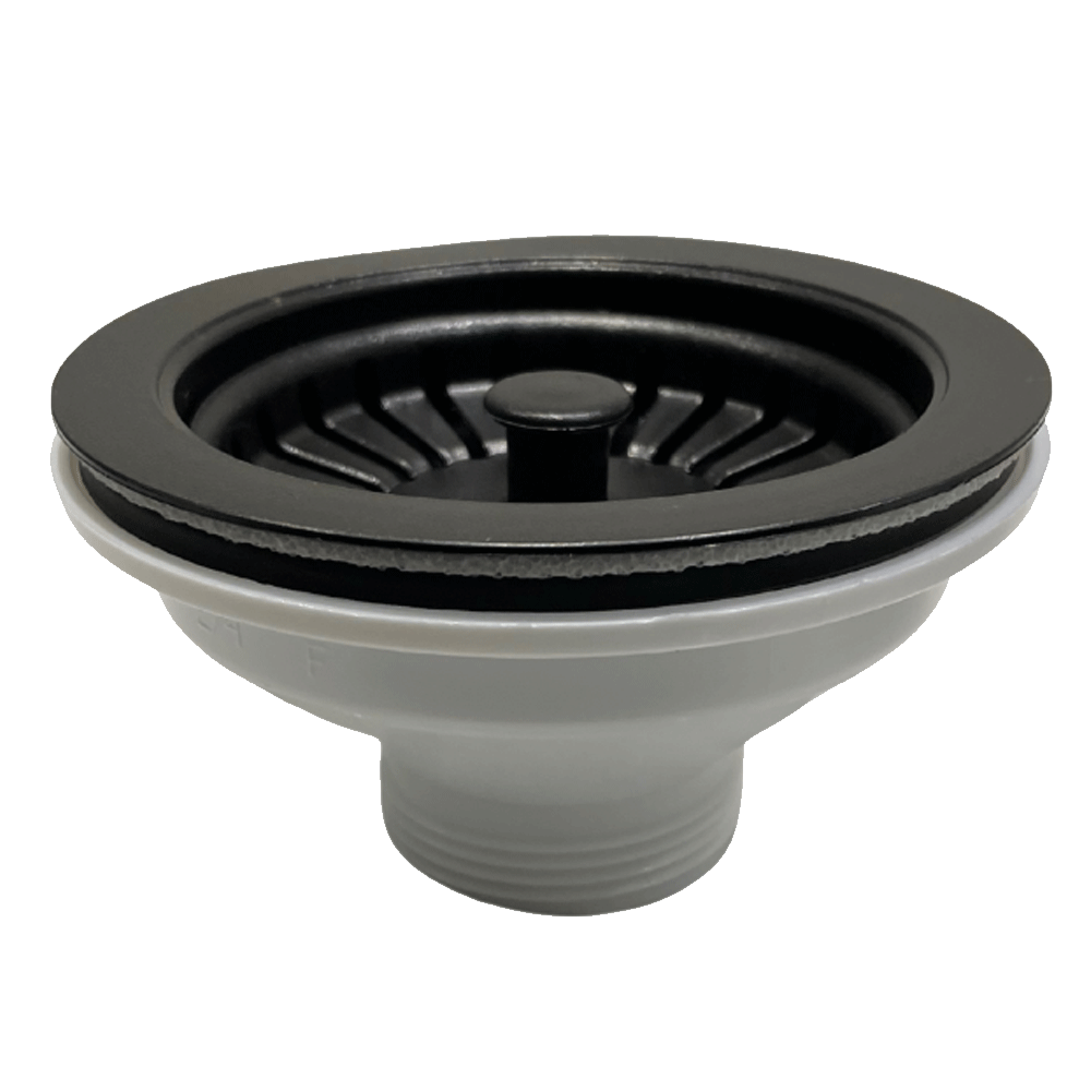 Ellsi Round Basket Strainer Kitchen Sink Waste - Matt Black, PDT-000545 Ellsi