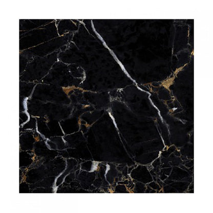 Nero Marquina Mystic Polished Black and Gold Marble Effect 600x600mm Wall and Floor Tile TilesDecor