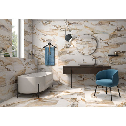 Arezzo Gold Marble Porcelain Tiles Tiles Direct 17801