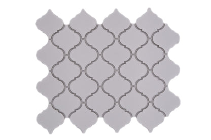 White Matt Arabesque Mosaic Tile HUH CLP 2BG