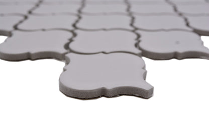 White Matt Arabesque Mosaic Tile HUH CLP 2BG