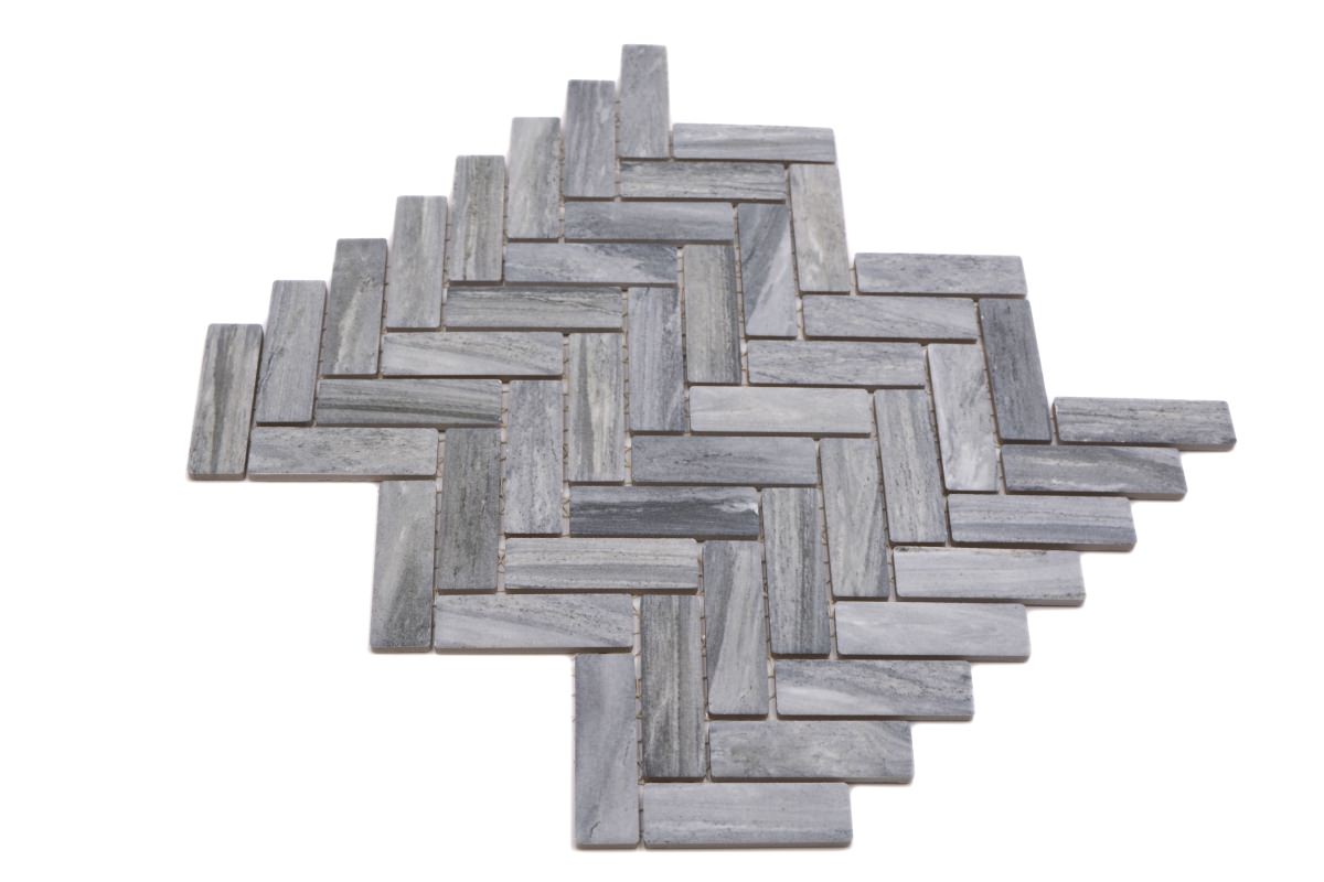 Stone Grey Herringbone Matt Mosaic Tile (Copy) HUH HB SO 32