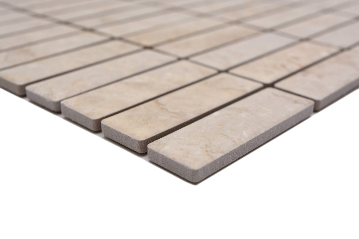 Stone Beige Stick Matt Mosaic Tile HUH ST SO 45