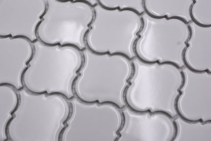 White Gloss Arabesque Mosaic Tile HUH CLP 1WG