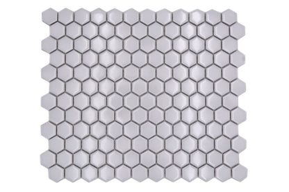 Hexagon Gloss White Mosaic Tile (Copy) HUH HX 050