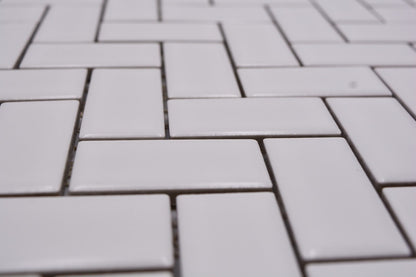 Black Herringbone Matt Mosaic Tile HUH CHB 05WM