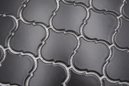 Black Matt Arabesque Mosaic Tile (Copy) HUH CLP 12BM
