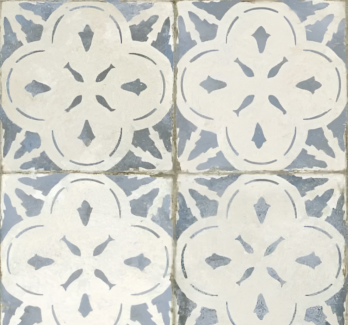 Monaco Light Blue Patterned Floor and Wall Tile 45x45cm Wf 44250