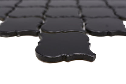 Black Matt Arabesque Mosaic Tile (Copy) HUH CLP 12BM