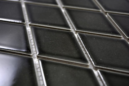 Black Diamond Gloss Mosaic Tile TilesDecor