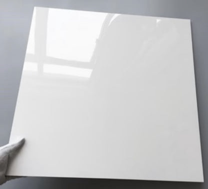 Diamond White Gloss Porcelain Floor Tile 600x600 warehouse