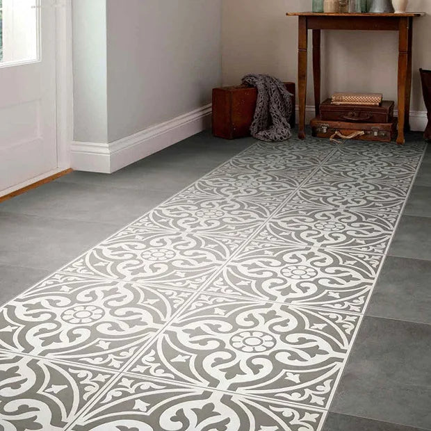 Kingsbridge Grey Patterned Wall and Floor Tiles - 330 x 330mm TilesDecor