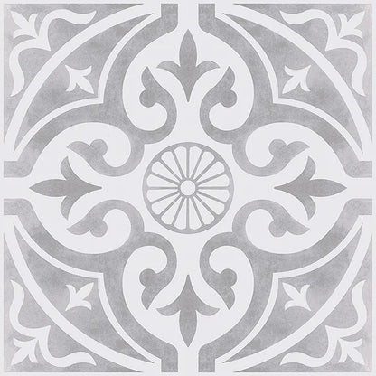 Kingsbridge Silver Patterned Wall and Floor Tiles - 330 x 330mm https://www.tiles-direct.com/wall-tiles-c26/laura-ashley-tiles-c1288/devonstone-black-feature-33cm-x-33cm-floor-tile-p2289