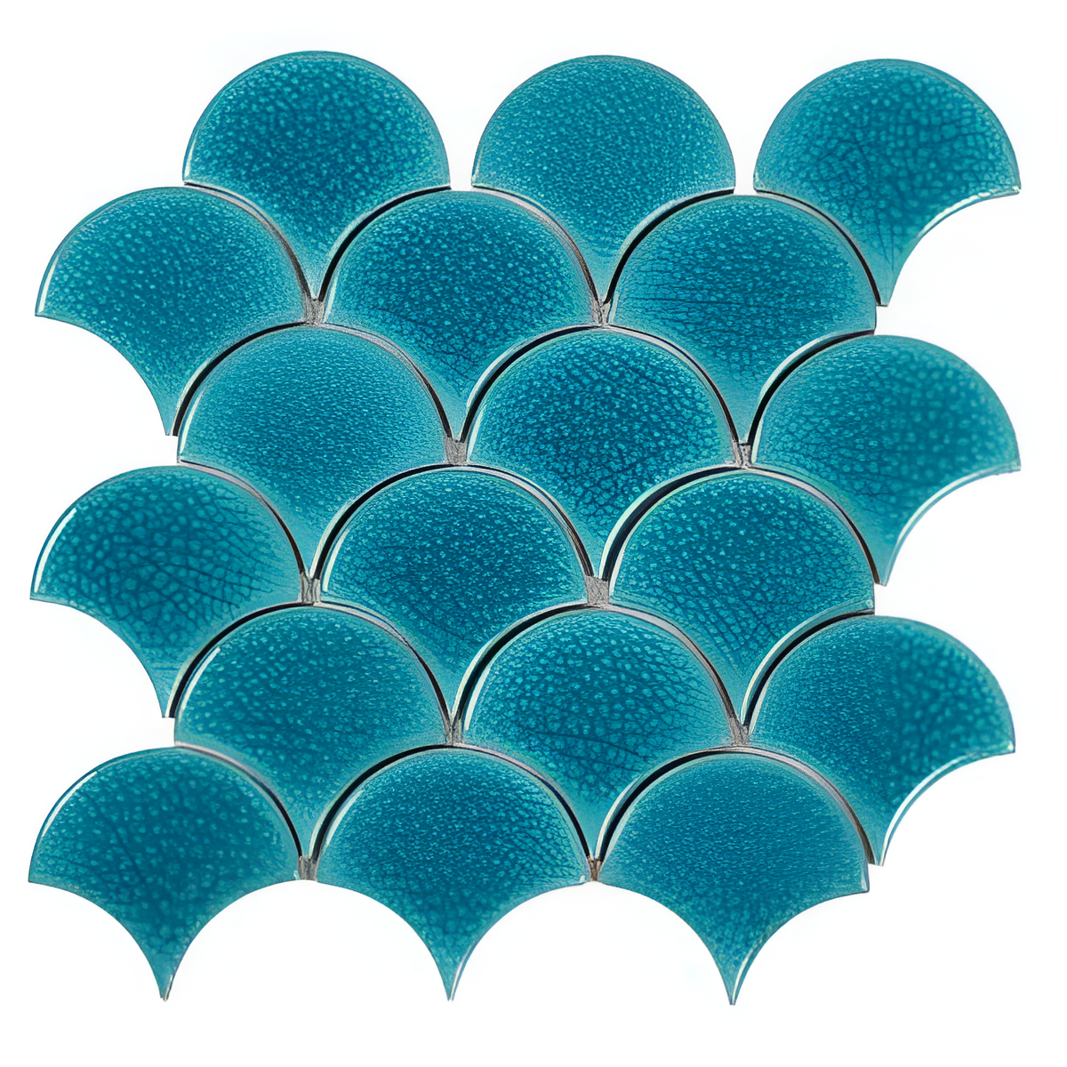 Persian Teal Drop Mosaic Tile 6251 - ocean teal - lovemosaics.co.uk