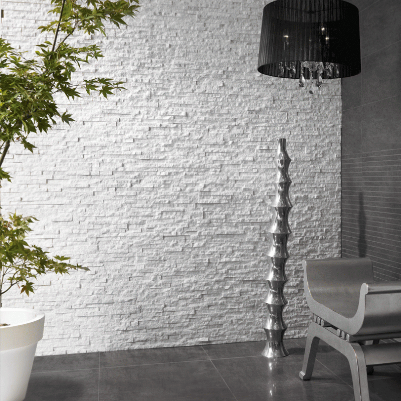 Sparkle White Marble Split Face Tiles TilesDecor