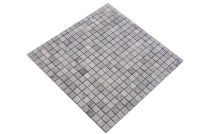 Ethereal White Matt Marble Mosaic Tile Axel MOS15/2000