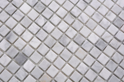 Ethereal White Matt Marble Mosaic Tile Axel MOS15/2000