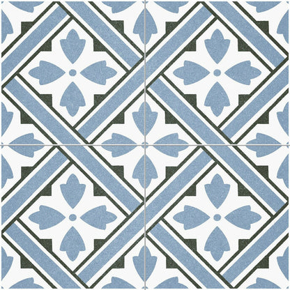 Mr Jones Blue Pattern Wall and Floor 45x45cm Tile TilesDecor
