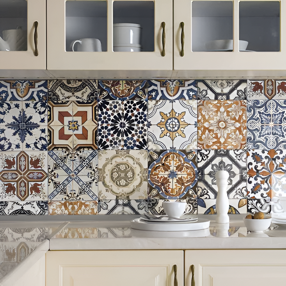 Victorian Matt Mix Pattern Tile 20x20 cm tile.co.uk nikea matt