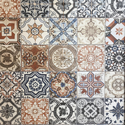 Victorian Matt Mix Pattern Tile 20x20 cm tile.co.uk nikea matt