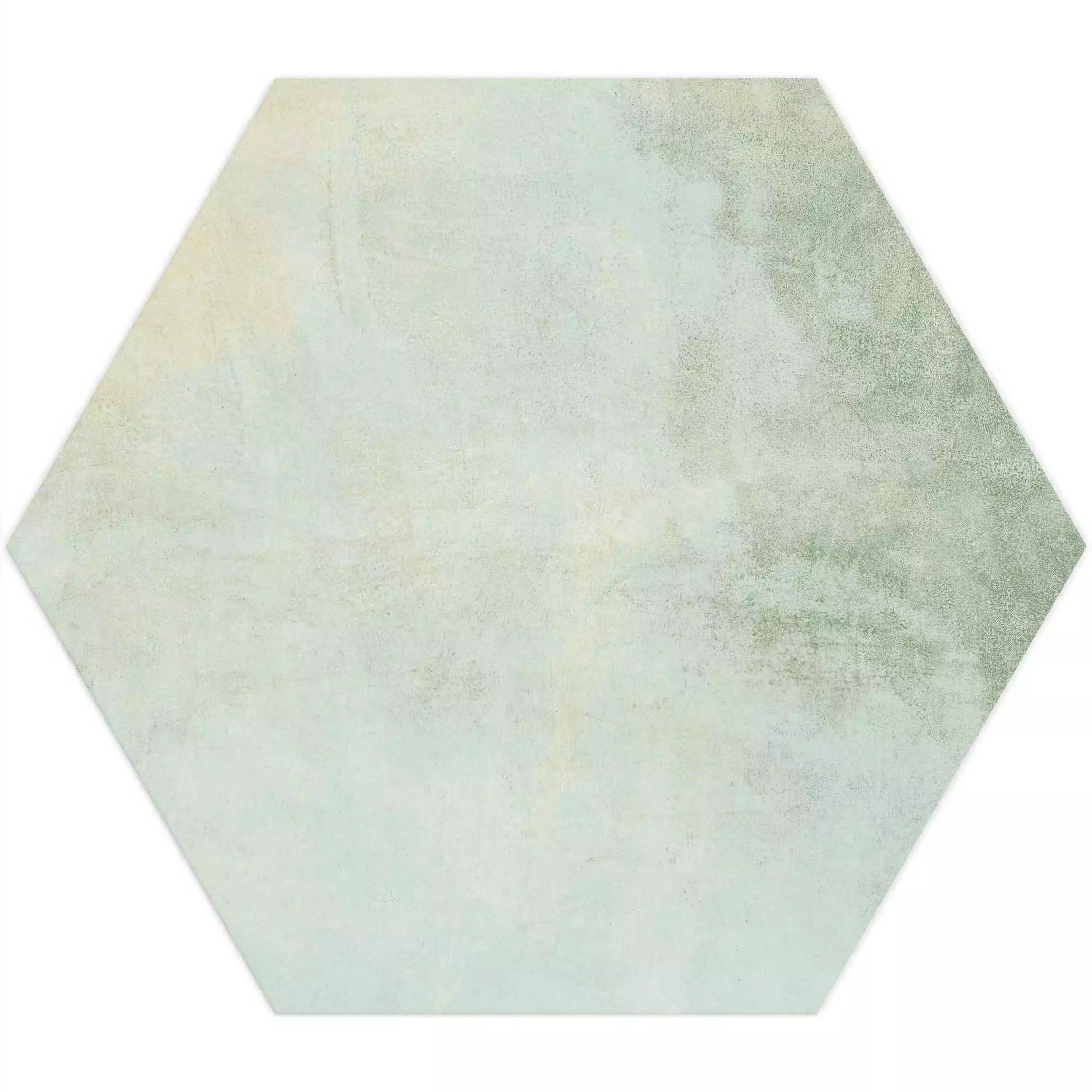 Tropical Ocean Washed Blue Hexagon 333x285mm Wall and Floor Porcelain Tile TilesDecor