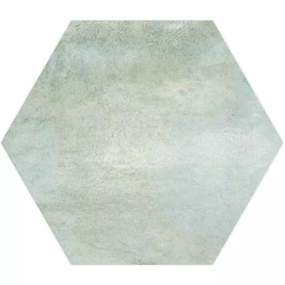 Tropical Ocean Washed Blue Hexagon 333x285mm Wall and Floor Porcelain Tile TilesDecor