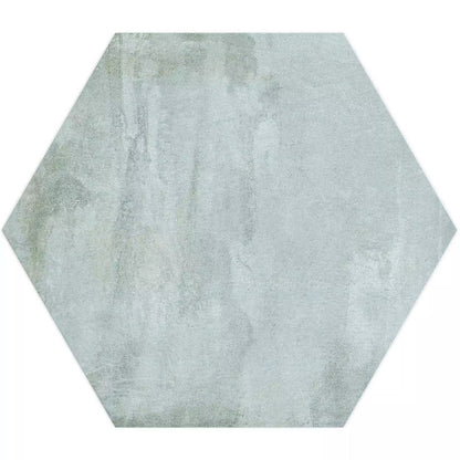 Tropical Ocean Washed Blue Hexagon 333x285mm Wall and Floor Porcelain Tile TilesDecor