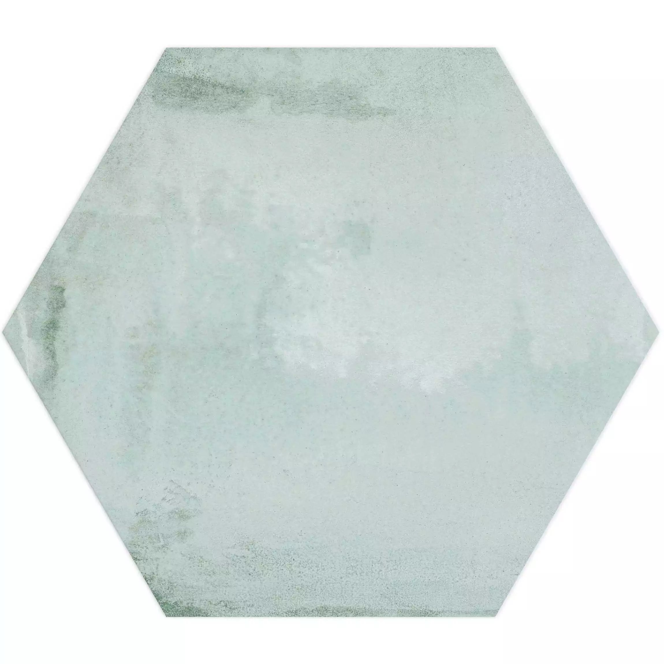 Tropical Ocean Washed Blue Hexagon 333x285mm Wall and Floor Porcelain Tile TilesDecor
