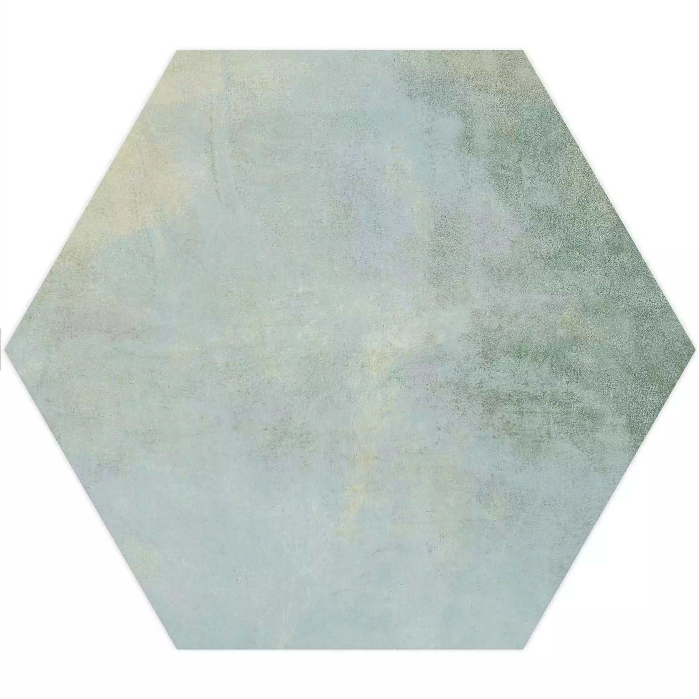 Tropical Ocean Washed Blue Hexagon 333x285mm Wall and Floor Porcelain Tile TilesDecor