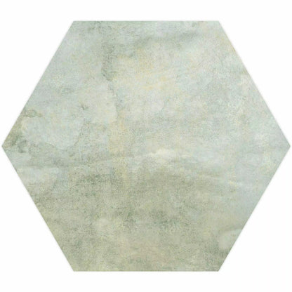 Tropical Ocean Washed Blue Hexagon 333x285mm Wall and Floor Porcelain Tile TilesDecor