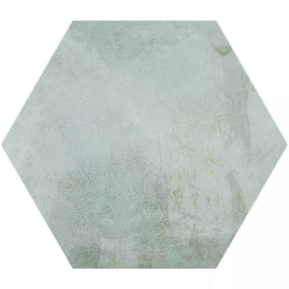 Tropical Ocean Washed Blue Hexagon 333x285mm Wall and Floor Porcelain Tile TilesDecor