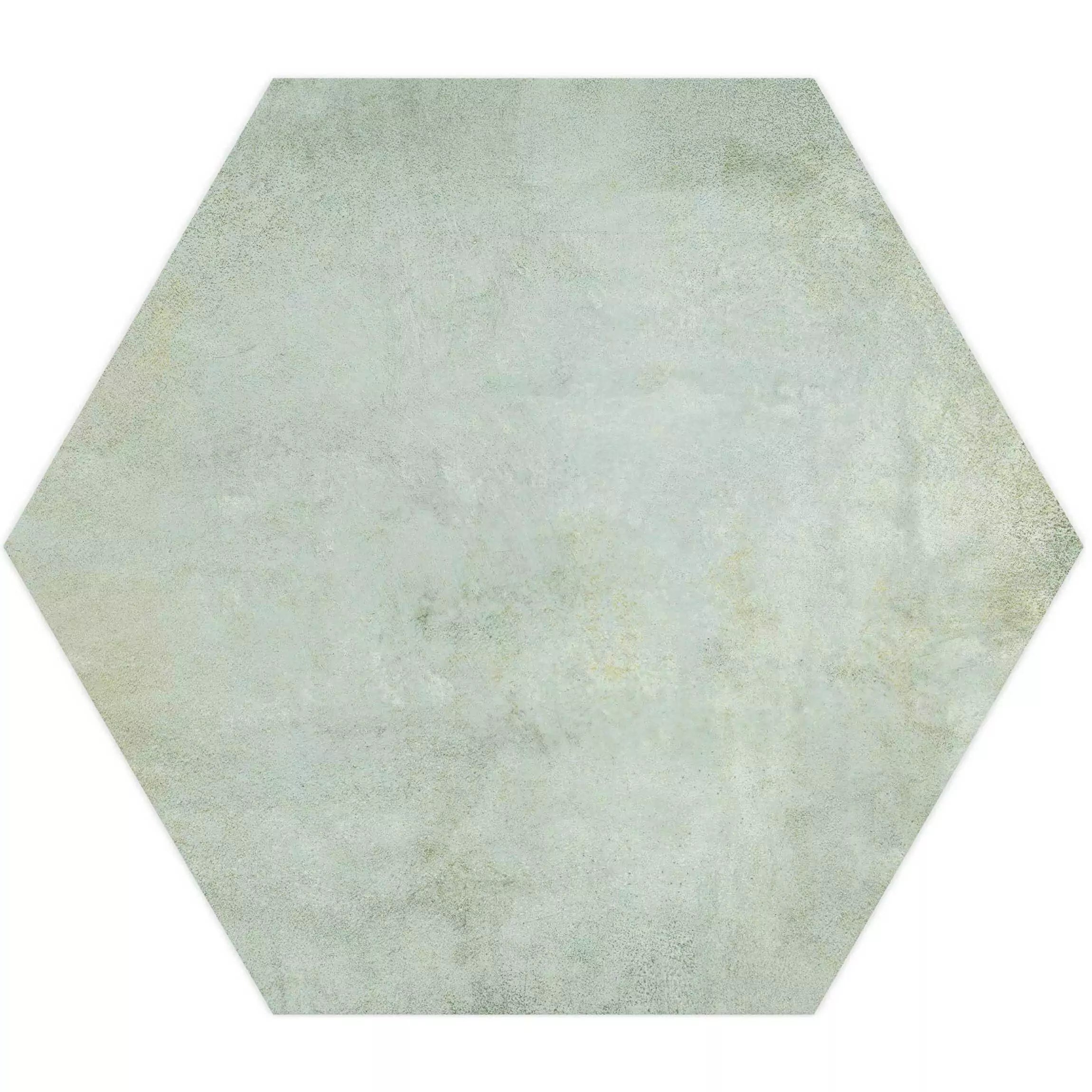 Tropical Ocean Washed Blue Hexagon 333x285mm Wall and Floor Porcelain Tile TilesDecor