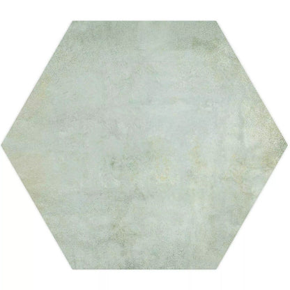 Tropical Ocean Washed Blue Hexagon 333x285mm Wall and Floor Porcelain Tile TilesDecor