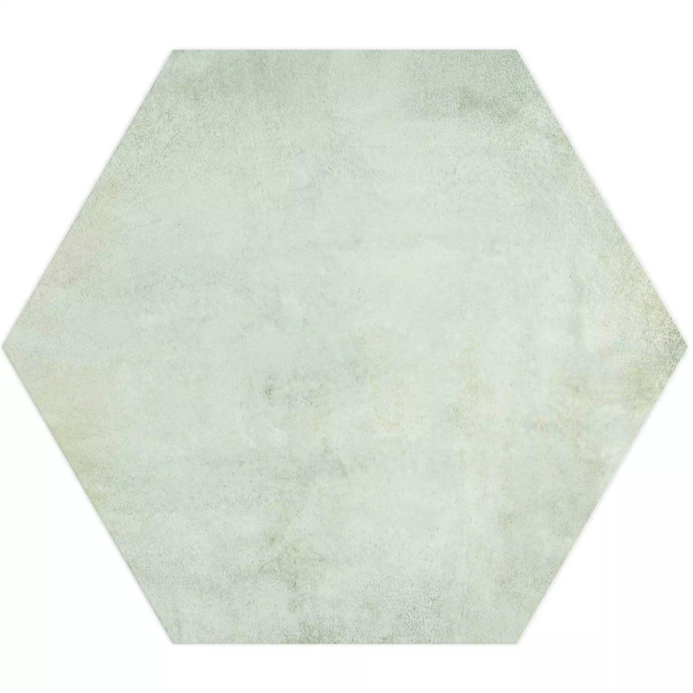 Tropical Ocean Washed Blue Hexagon 333x285mm Wall and Floor Porcelain Tile TilesDecor