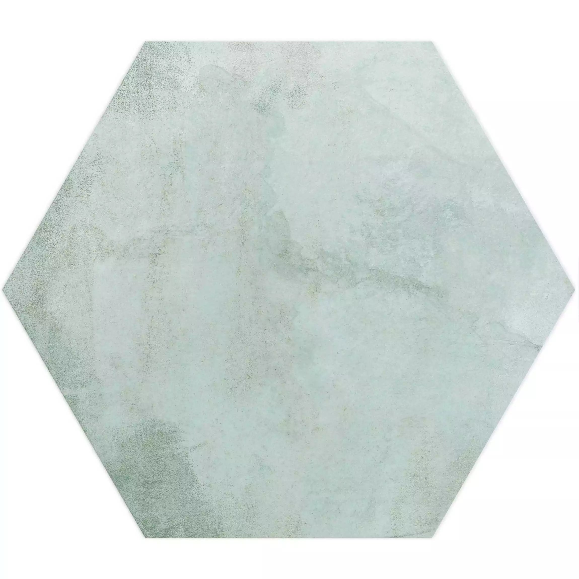 Tropical Ocean Washed Blue Hexagon 333x285mm Wall and Floor Porcelain Tile TilesDecor