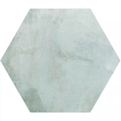 Tropical Ocean Washed Blue Hexagon 333x285mm Wall and Floor Porcelain Tile TilesDecor
