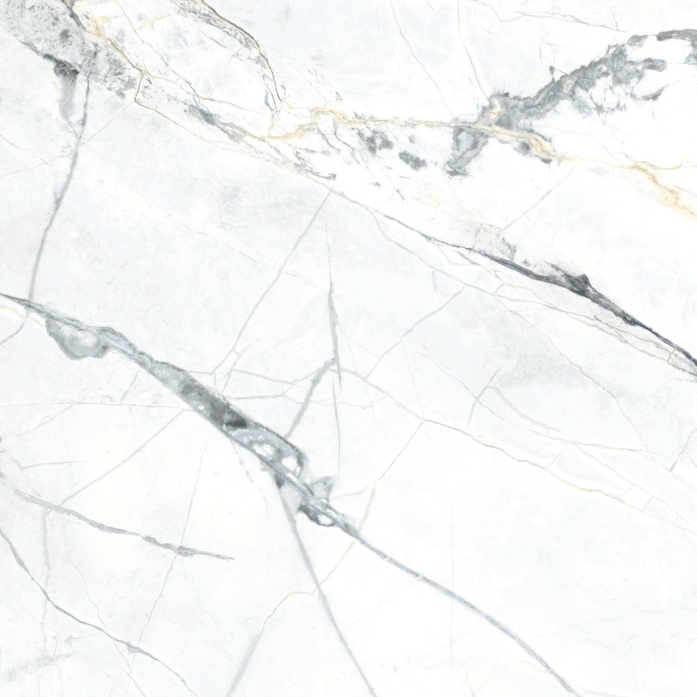 Allure Calacatta Polished Marble Effect 90x90cm Tiles TilesDecor
