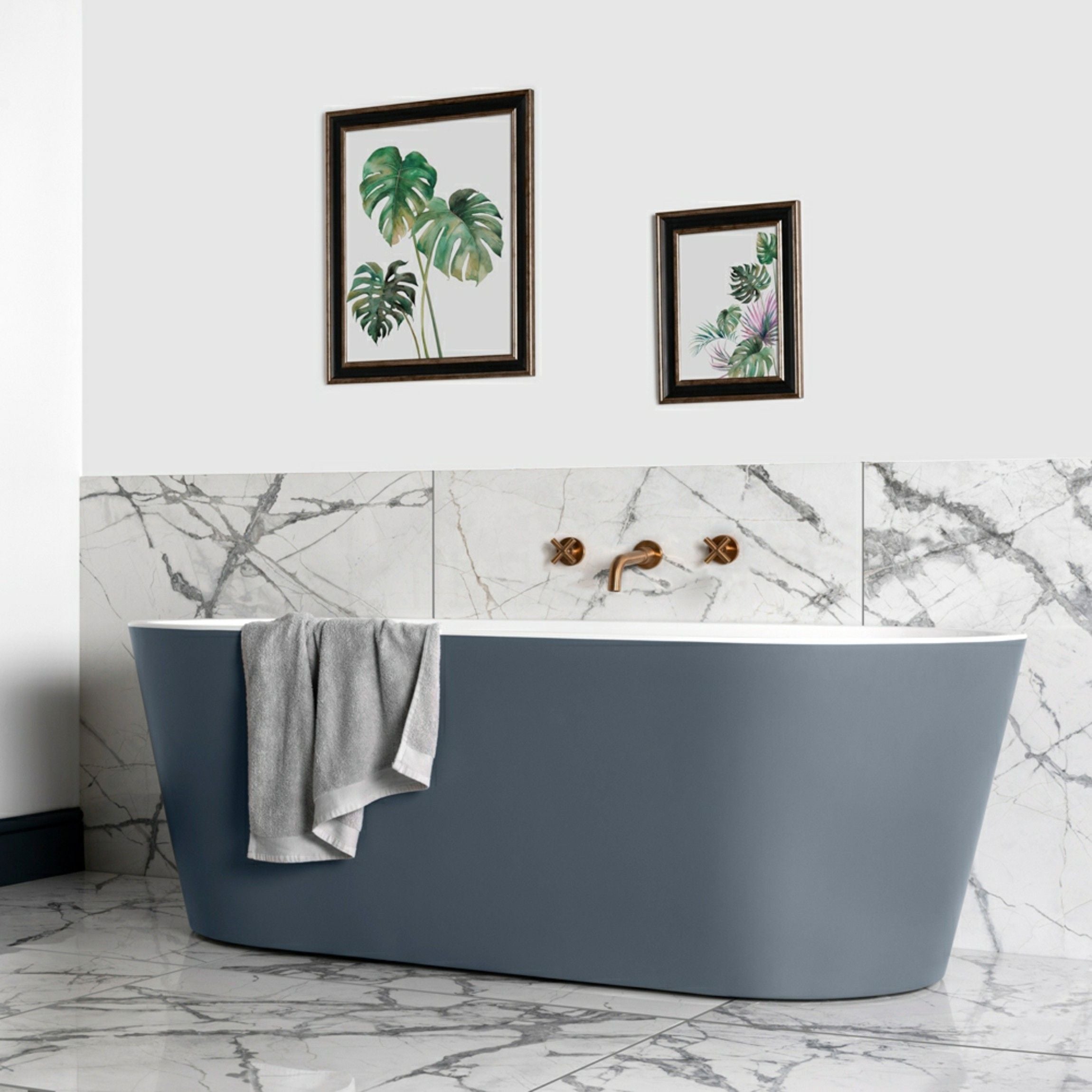 Allure Calacatta Polished Marble Effect 90x90cm Tiles TilesDecor