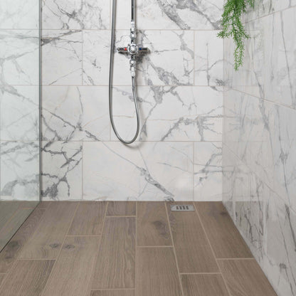 Allure Calacatta Polished Marble Effect 60x30cm Tiles TilesDecor
