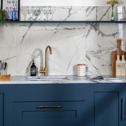 Allure Calacatta Polished Marble Effect 60x60cm Tiles TilesDecor