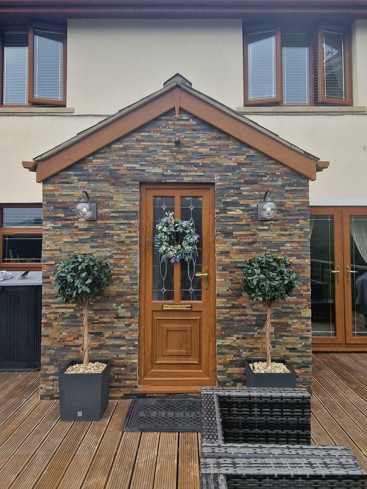 Rustic Natural Slate Split Face Tiles TilesDecor
